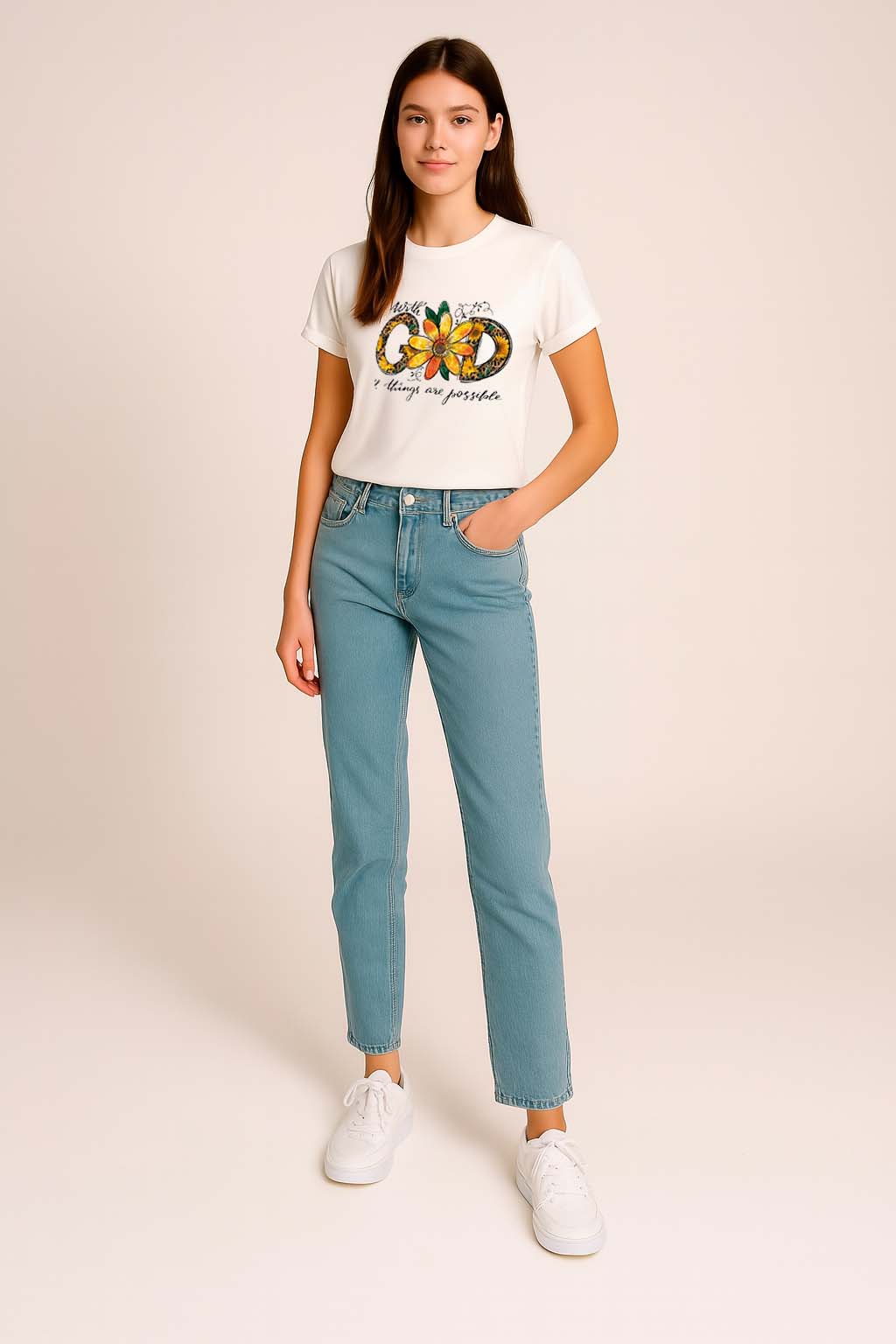 Camiseta God Is Good Girasol