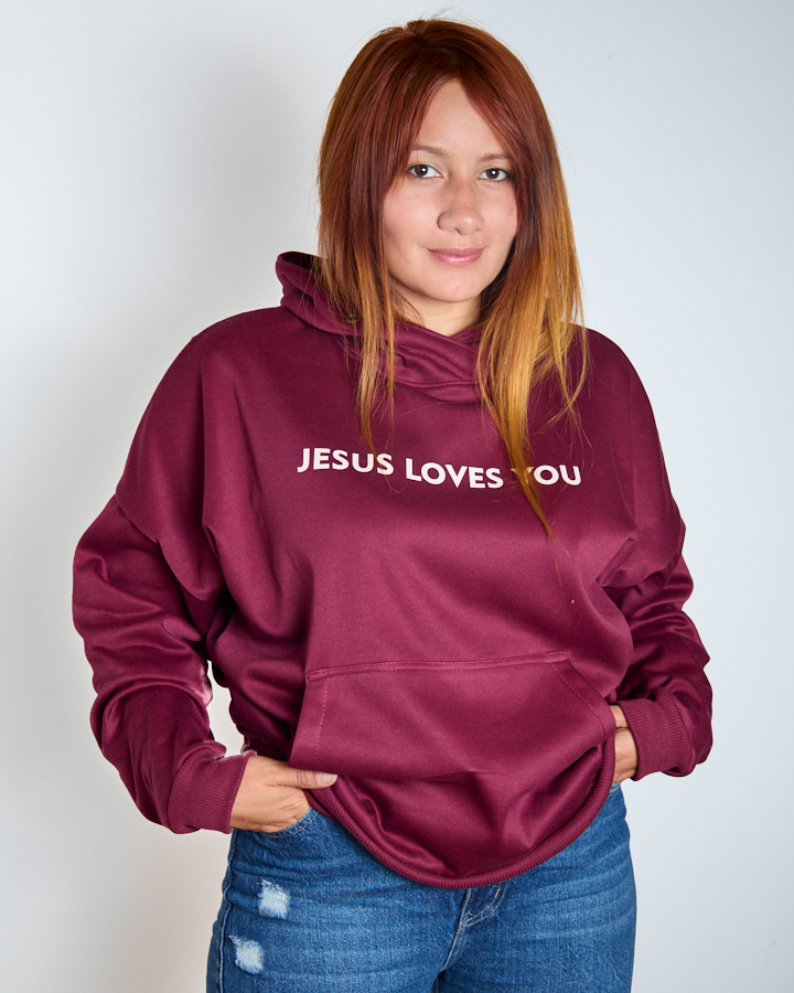 Buzo Oversize Jesus Loves You