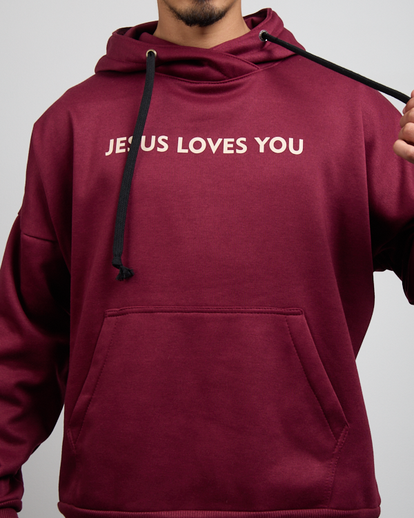 Buzo Oversize Jesus Loves You