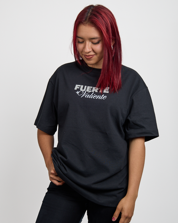 Camiseta Oversize Se Fuerte Y Valiente