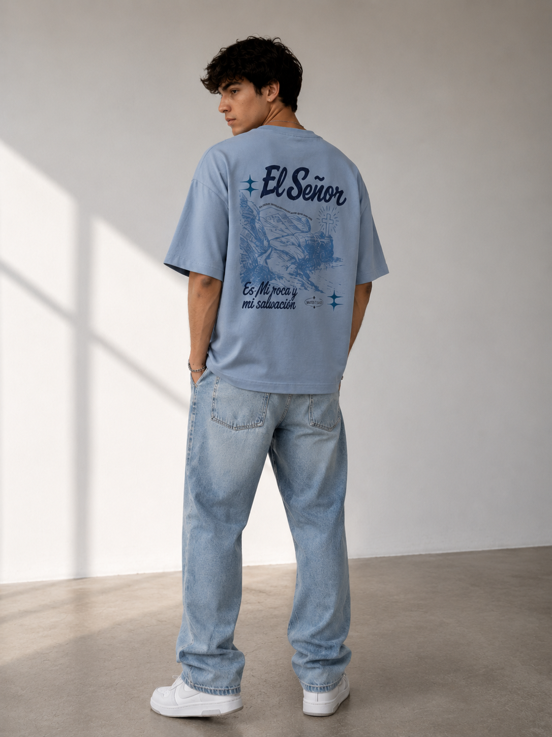 Camiseta Oversize El Señor es mi Roca y mi Salvación