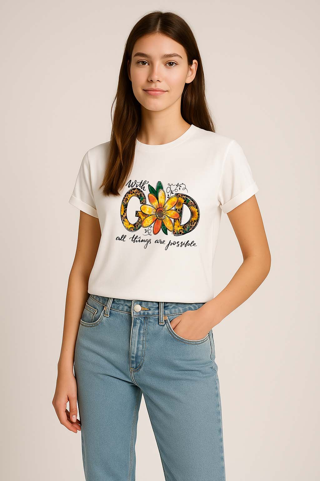 Camiseta God Is Good Girasol