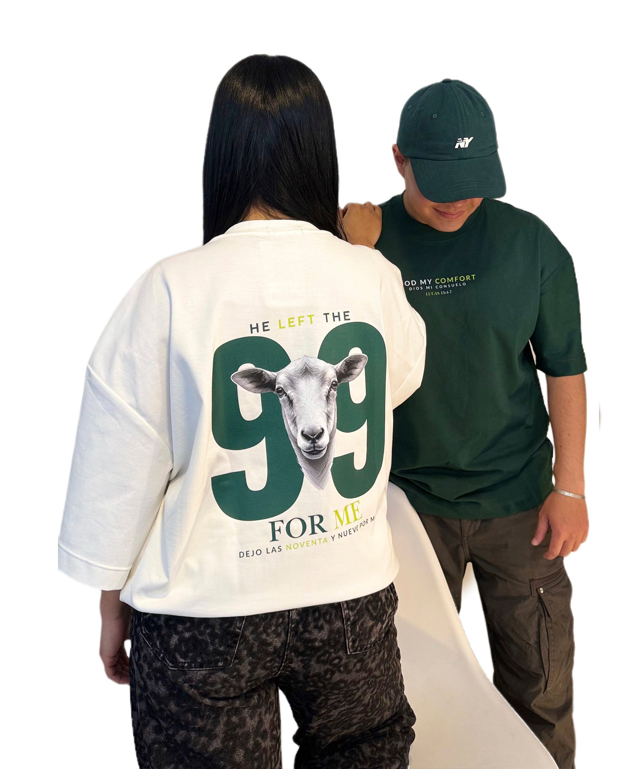 Camiseta Oversize Deja Las  99 y Va Por MI