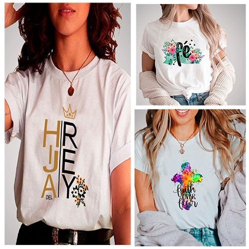 Kit x 3 Camisetas Cristianas