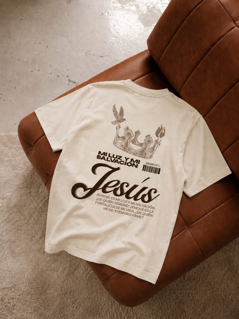 Camiseta Oversize mi Luz y mi Salvación