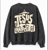 Buzo Oversize Jesús Es El Antidoto