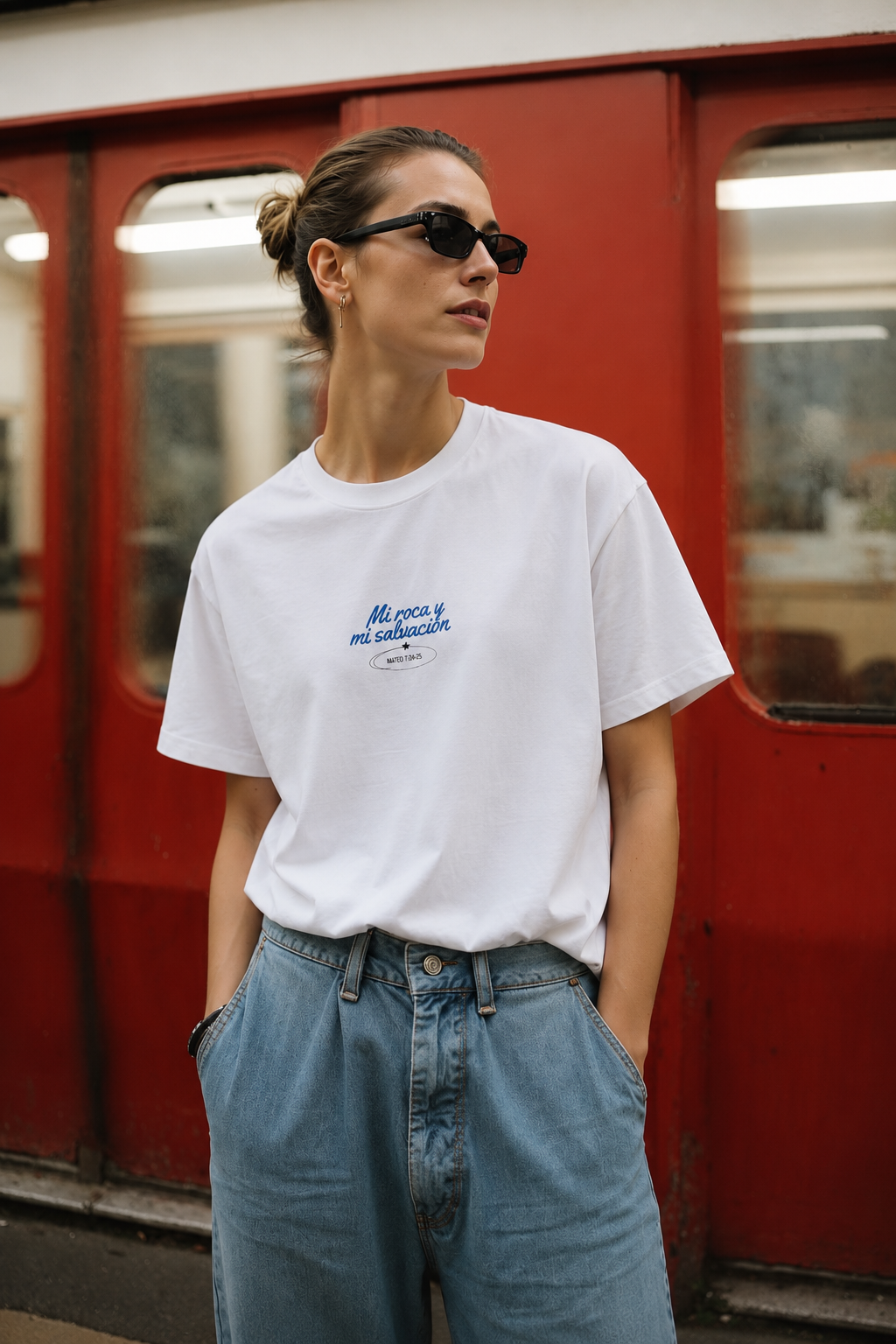 Camiseta Oversize El Señor es mi Roca y Salvación